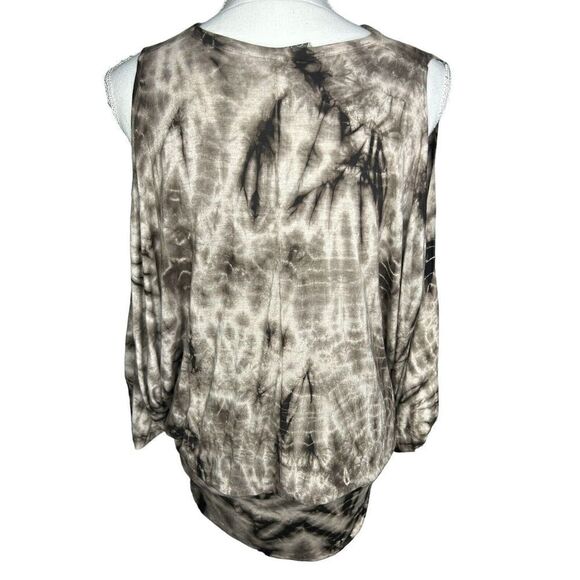 Young Fabulous & Broke Womens Tie Dye Cold Shoulder Mini Dress Tunic Sz S - Picture 4 of 6
